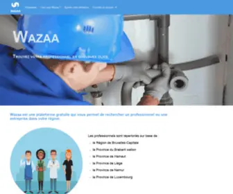 Wazaa.be(Annuaire téléphonique des professionnels et entreprise en Belgique) Screenshot