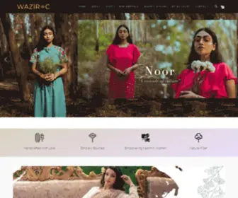 Wazirc.com(Kashmiri ethnic clothes but with a western swivel) Screenshot