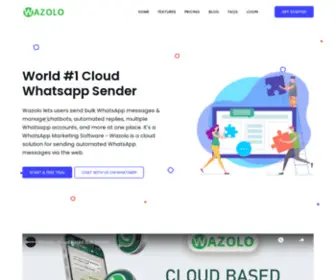 Wazolo.com(Cloud Based Bulk Whatspp Marketing Sender) Screenshot