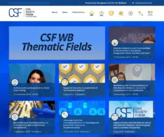 WB-CSF.eu(Civil Society Forum of the Western Balkans) Screenshot