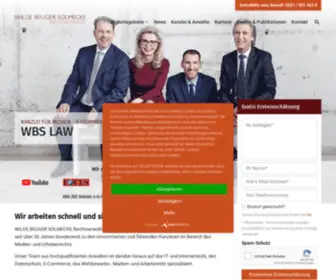 WB-Law.de(WILDE BEUGER SOLMECKE) Screenshot