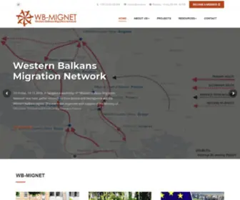 WB-Mignet.org(Western Balkans Migration Network) Screenshot
