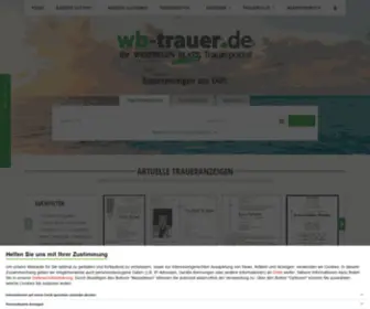 WB-Trauer.de(Traueranzeigen Ihrer Region) Screenshot