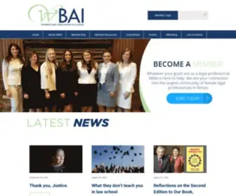 Wbaillinois.org(Women's Bar Association of Illinois) Screenshot