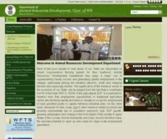 Wbard.gov.in(Animal Resources Development) Screenshot