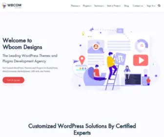 Wbcomdesigns.com(Hire WordPress Expert for Online Community) Screenshot