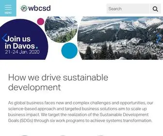 WBCSD.org(World Business Council For Sustainable Development (WBCSD)) Screenshot