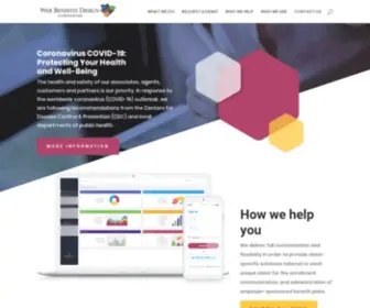 WBdcorp.com(Web Benefits Design Corporation) Screenshot