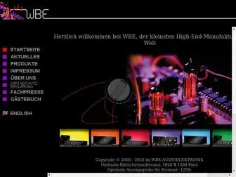 Wbe-Audio.de(WBE AUDIOELEKTRONIK) Screenshot