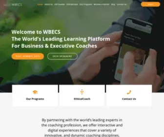 Wbecs.com(World Class Online Coach Training and Development) Screenshot