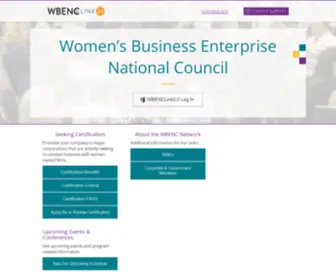 Wbenclink.org(Women’s business enterprise national council) Screenshot