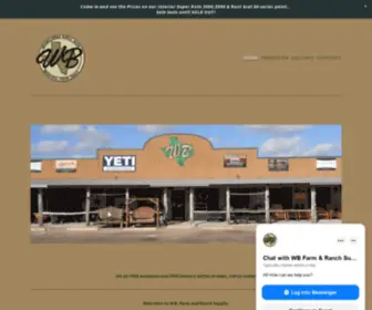 Wbfarmandranch.net(Farm & Ranch Supply) Screenshot