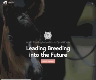 WBFSH.org(World Breeding Federation of Sport Horses) Screenshot