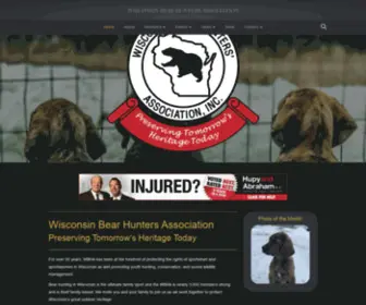 Wbha.us.com(Wisconsin Bear Hunters Association) Screenshot