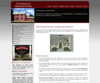 Wbhistory.org(West Boylston Massachusetts Historical Society) Screenshot