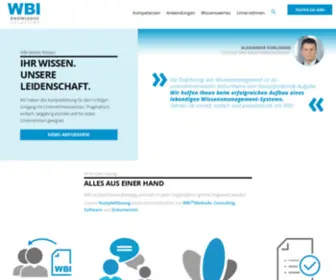 Wbi-Wissensmanagement.com(WBI Wissensmanagement) Screenshot