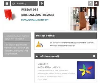 Wbib.be(Page d'accueil Catalogue en ligne) Screenshot