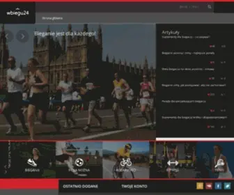 Wbiegu24.pl(Portal miłośników biegania i aktywności fizycznej) Screenshot