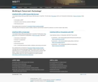 Wbitt.com(We Bring In Tomorrow's Technology) Screenshot