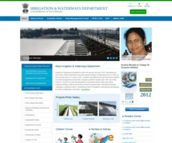 Wbiwd.gov.in(Irrigation & Waterways Department) Screenshot