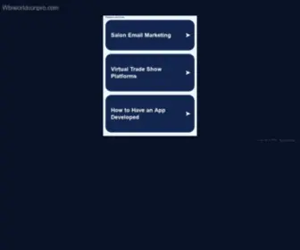 WbiWorldconpro.com(WbiWorldconpro) Screenshot