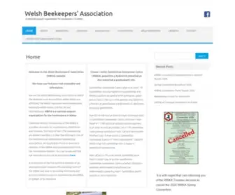 Wbka.com(A national support organisation for beekeepers' in Wales) Screenshot