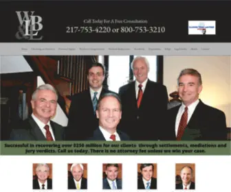 WBllawyers.com(Personal Injury Lawyers Springfield) Screenshot