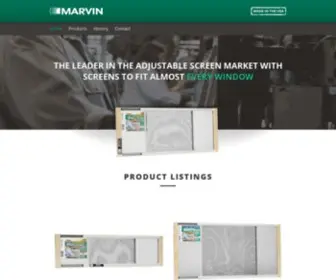 Wbmarvin.net(Marvin Window Screens) Screenshot