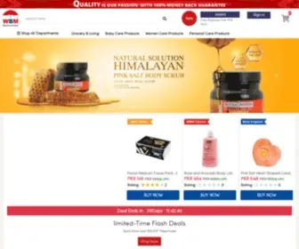 Wbminternational.pk(WBM offers Online Shopping in Pakistan) Screenshot