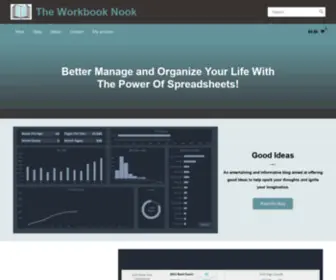 Wbnook.com(Premium Spreadsheets and Excel Workbooks) Screenshot