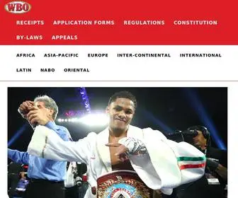 Wboboxing.com(World Boxing Organization) Screenshot