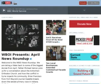 Wboi.org(NPR News & Diverse Music in Northeast Indiana) Screenshot