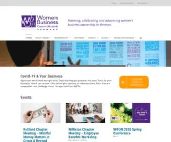 Wbon.org(Women Business Owners Network) Screenshot