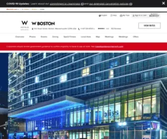 Wboston.com(Hotels in Downtown Boston) Screenshot