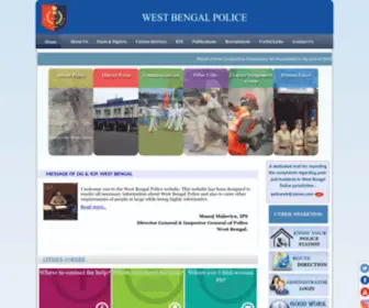 Wbpolice.gov.in(West Bengal Police) Screenshot