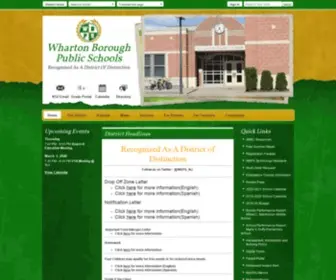 WBPS.org(Wharton Borough Public Schools) Screenshot