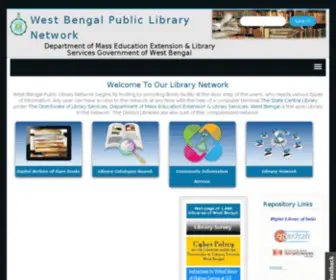 Wbpublibnet.gov.in(West Bengal Public Library Network) Screenshot