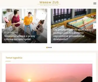 Wbrewzus.pl(Wbrew ZUS) Screenshot
