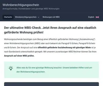 WBS-Rechner.de(WBS RechnerWohnberechtigungsschein) Screenshot