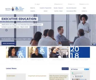 WBS.ac.za(Wits Business School) Screenshot
