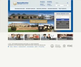 WBSB.net(Warren-Boynton State Bank) Screenshot