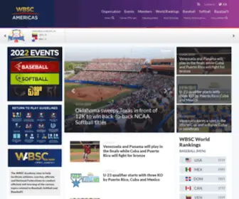 WBscamericas.org(WBSC Americas) Screenshot