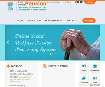 WBSwpension.gov.in(SW-Pension) Screenshot