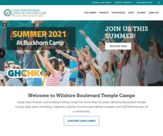 WBtcamps.org(Wilshire Boulevard Temple Camps) Screenshot