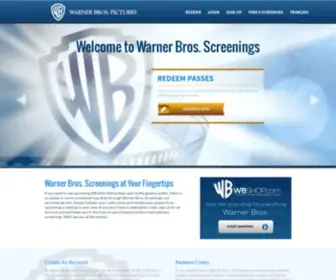 Wbtickets.com(Warner Bros) Screenshot