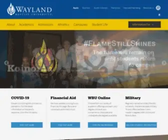 Wbu.edu(Wayland Baptist University) Screenshot