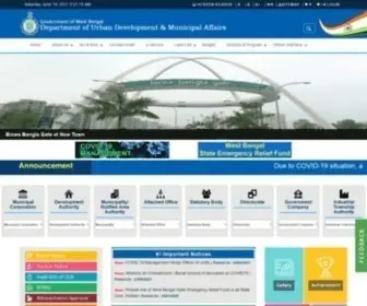 Wburbanservices.gov.in(Department of Urban Development & Municipal Affairs) Screenshot