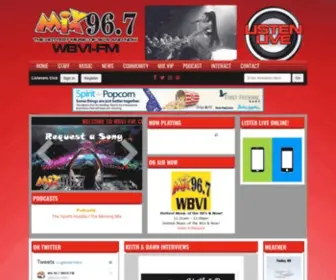 Wbvi.com(MIX 96.7 WBVI) Screenshot