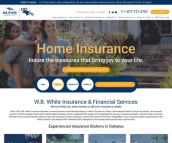 WBwhite.com(Personal, Business & Financial Insurance Services) Screenshot