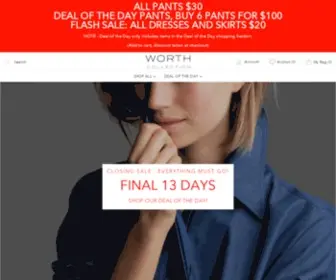 WByworth.com(Luxury Direct Sale Women's Fashion Brand) Screenshot